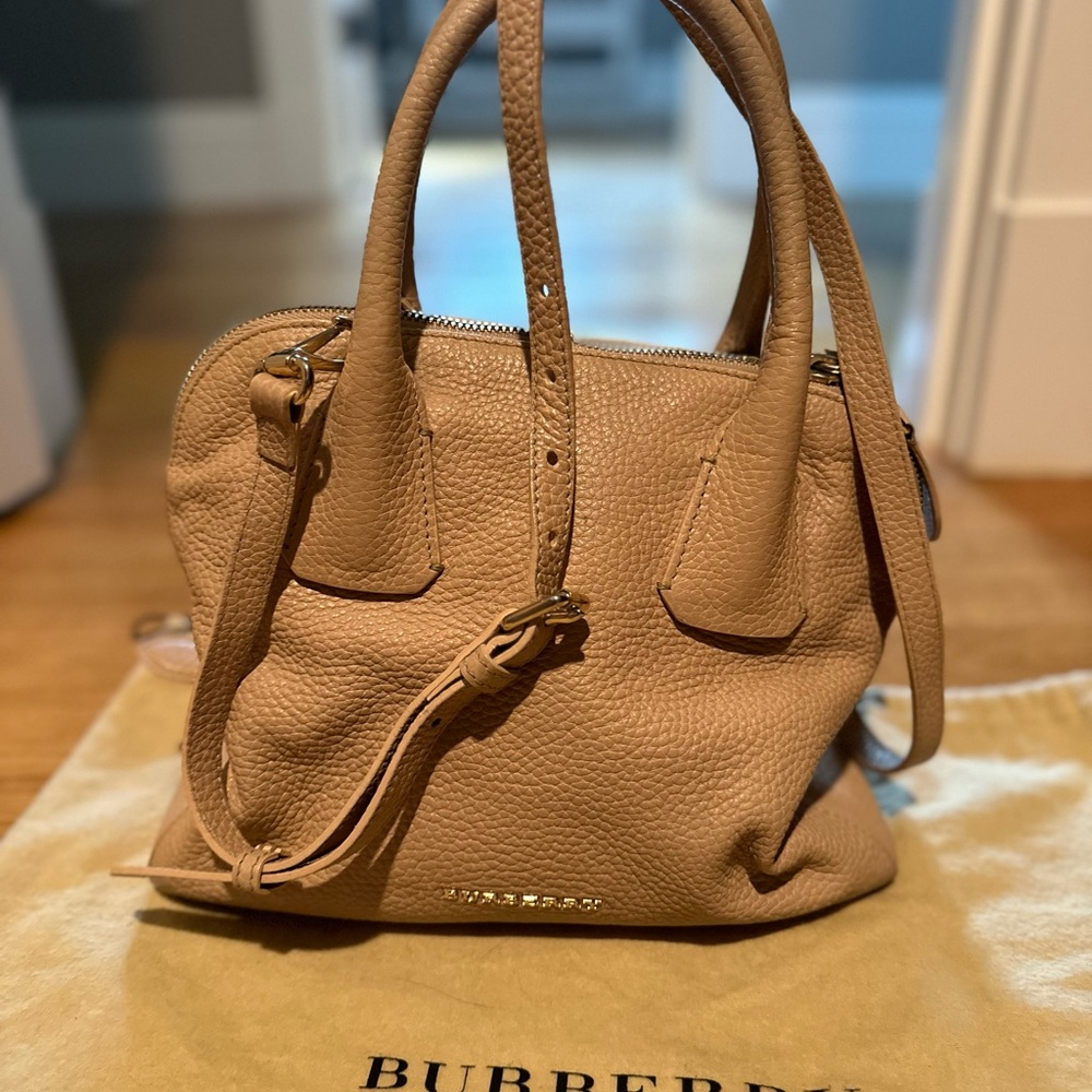 Burberry grain calf leather bowler bag in tan - Picture 6 of 7